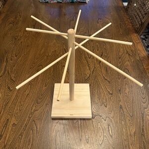 Norpro Wooden Pasta Drying Rack | Collapsible Natural Wood